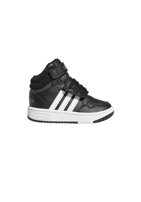 SCARPE HOOPS MID 3.0 NERO INFANT ADIDAS CORE | Sneakers | GW0408-